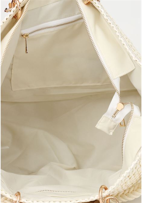 Bambù Star women's butter beach bag in double raffia MARC ELLIS | Bag | BAMBU' STARWHITE