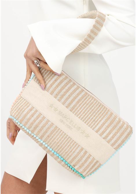 Cassy M Indy beige clutch bag for women MARC ELLIS | Bag | CASSY M INDY 234