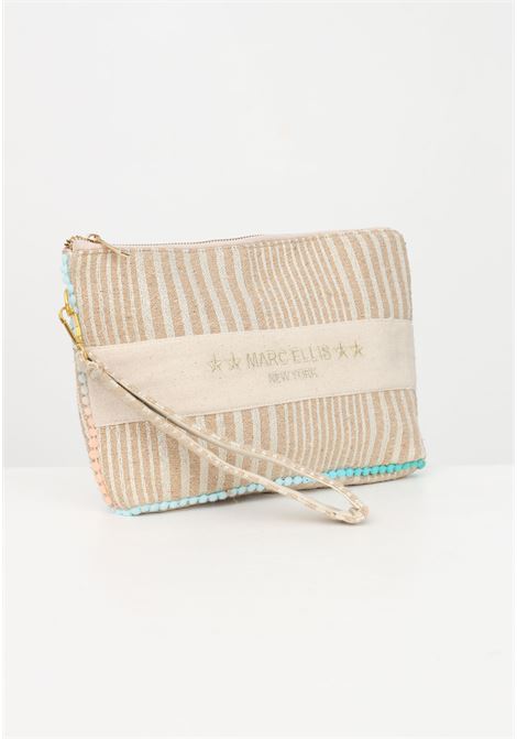 Cassy M Indy beige clutch bag for women MARC ELLIS | Bag | CASSY M INDY 234