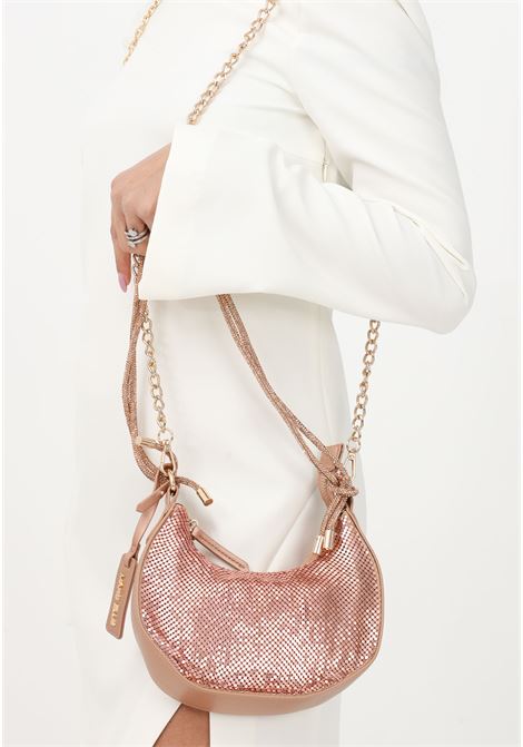Women's pink Pacha casual bag made up of sequins MARC ELLIS | Bag | PACHADUSTY ROSE