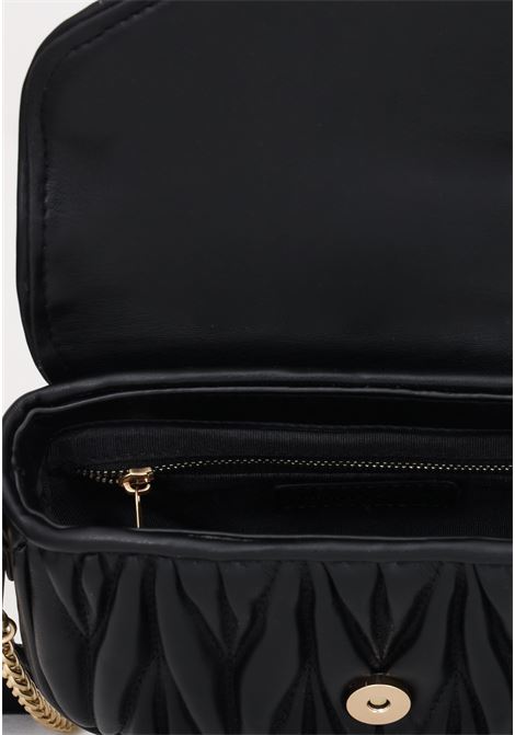 Black Sissy shoulder bag for women with quilted pattern MARC ELLIS | Bag | SISSY-14BLACK