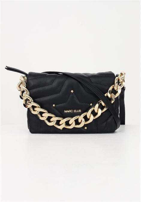 Women's black Star Tote Chain M casual bag MARC ELLIS | Bag | STAR TOTE CHAIN MBLACK