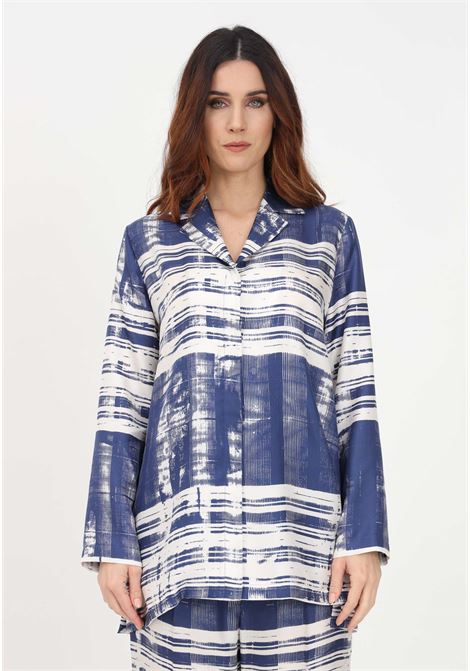 Women's two-tone casual shirt with abstract pattern MAX MARA | Shirt | 2361910337600001