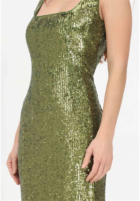 Women's green midi dress with sequins MAX MARA | 2362210334600003