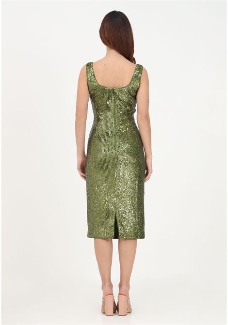 Women's green midi dress with sequins MAX MARA | 2362210334600003