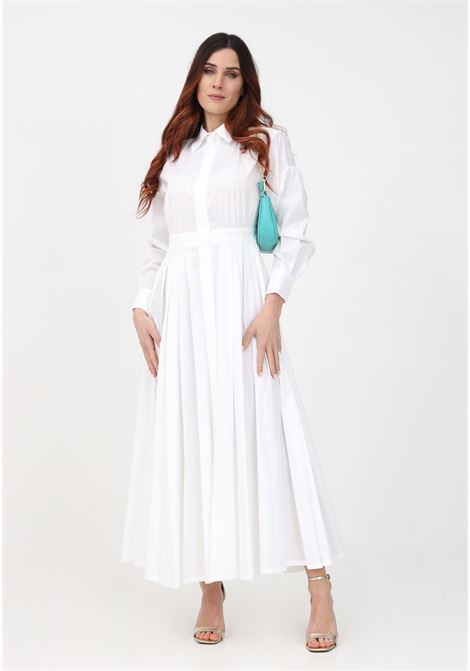 Long white shirt dress for women MAX MARA | 2362210431600001