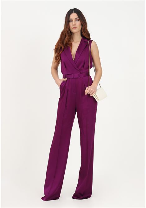 Elegant purple women's jumpsuit with strap MAX MARA | Sport suits | 2362410134600021