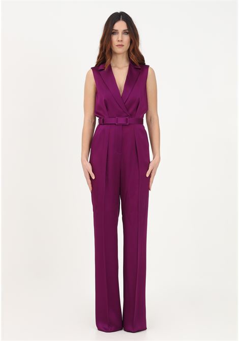 Elegant purple women's jumpsuit with strap MAX MARA | Sport suits | 2362410134600021