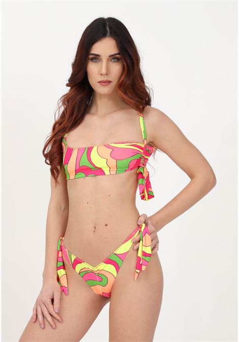 Bikini multicolor da donna con ricamo perline ME FUI | Beachwear | MF23-0101X1.