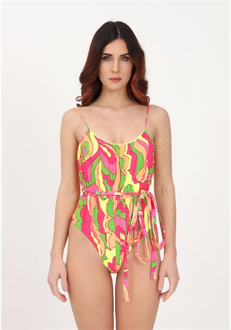 Multicolor one-piece swimsuit for women ME FUI | Beachwear | MF23-0112X1.