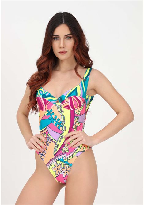 Costume intero multicolor da donna ME FUI | Beachwear | MF23-0123X1.