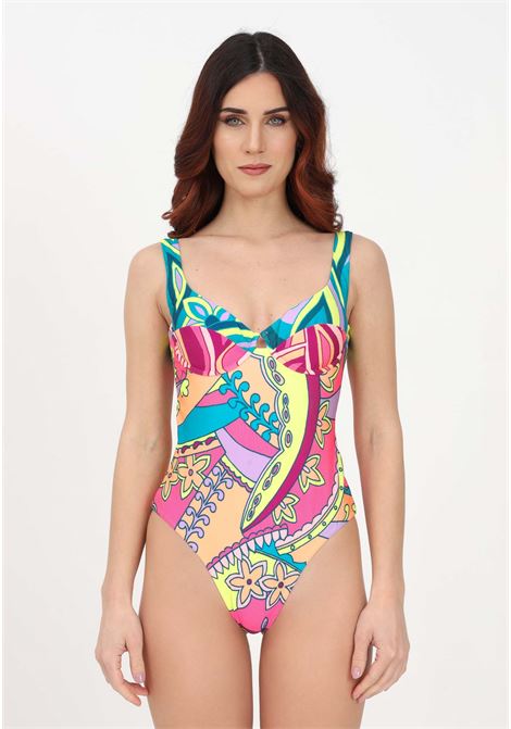 Multicolor one-piece swimsuit for women ME FUI | Beachwear | MF23-0123X1.