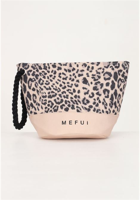 Beige clutch bag for women with spotted pattern ME FUI | Bag | MF23-A089U.