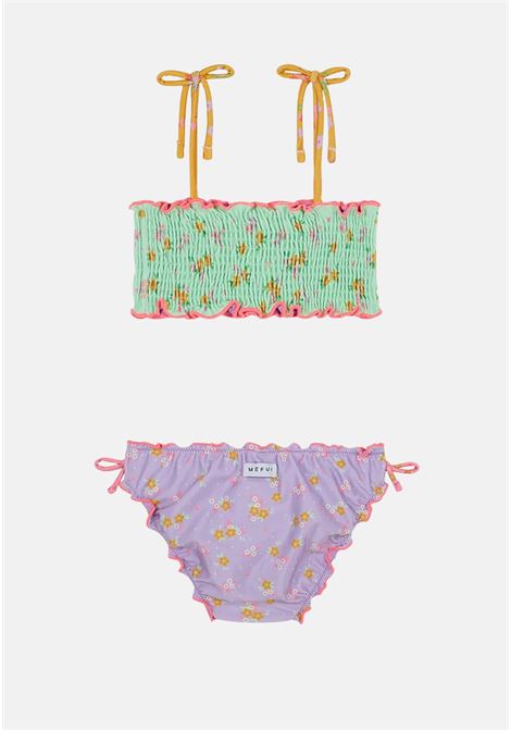 Multicolor bikini for newborn in patterned lycra fabric ME FUI | Beachwear | MJ23-0007X1.