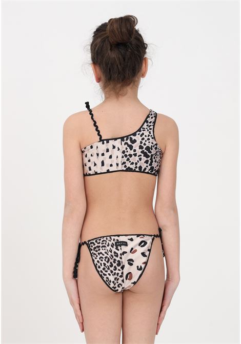 Beige girl bikini with spotted pattern ME FUI | Beachwear | MJ23-0601X1.