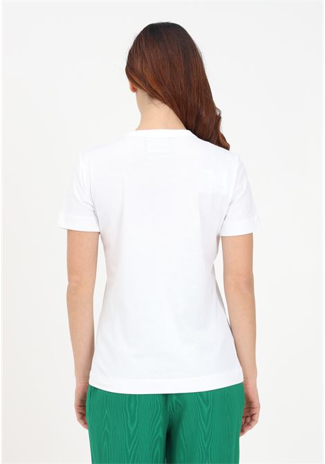 T-shirt casual bianca da donna con stampa logo MOSCHINO BOUTIQUE | T-shirt | 07021151A2001