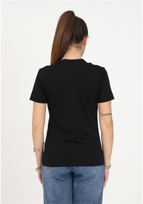 T-shirt casual nera da donna con maxi stampa MOSCHINO BOUTIQUE | T-shirt | 07061151A6555