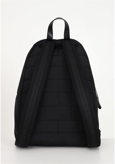 Black backpack for men and women with logo print MOSCHINO | Backpack | 76068201A2555