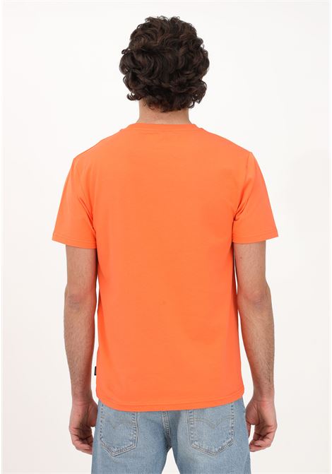 T-shirt casual arancione da uomo con stampa logo MOSCHINO | T-shirt | A078444100035