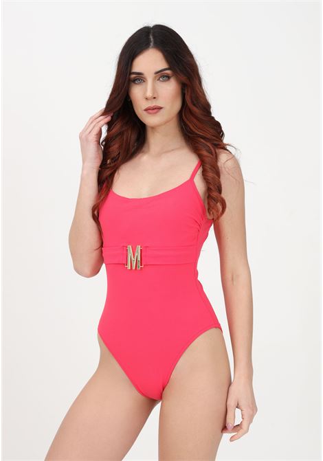 Fuchsia one-piece swimsuit for women with M plate MOSCHINO | Beachwear | A493795030215