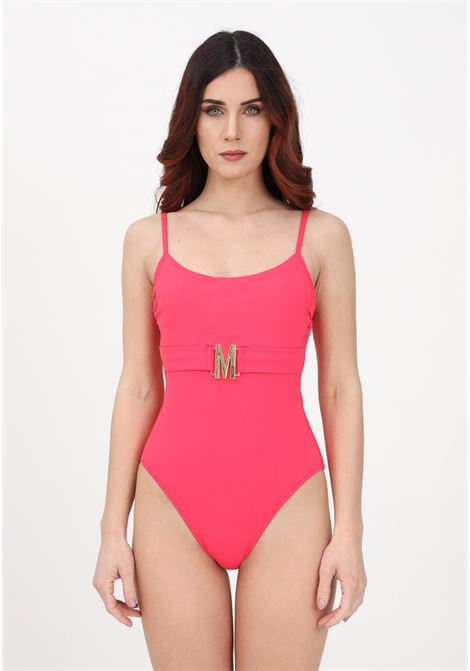 Fuchsia one-piece swimsuit for women with M plate MOSCHINO | Beachwear | A493795030215