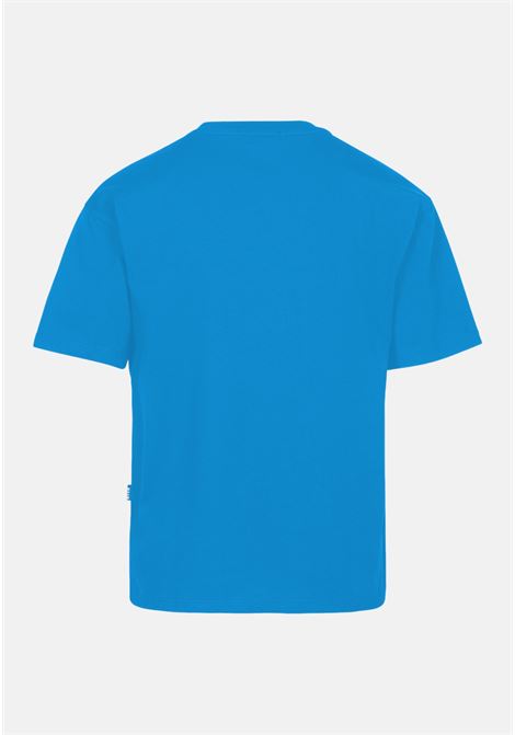 T-shirt azzurra da bambino con stampa logo MSGM | T-shirt | MS029315120