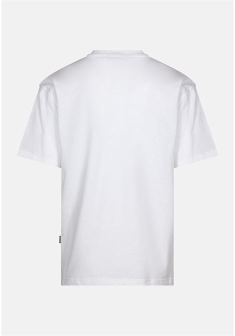T-shirt casual bianca da bambino con stampa logo al collo MSGM | T-shirt | MS029318001