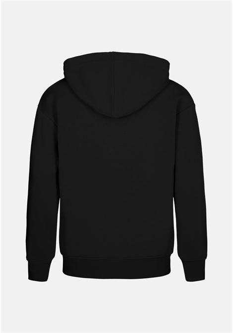 Black hooded sweatshirt for boy with logo print MSGM | MS029325110