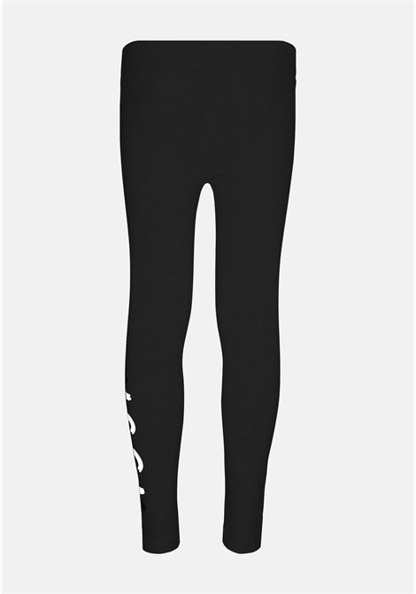 Black girl leggings with logo print MSGM | Leggings | MS029330110