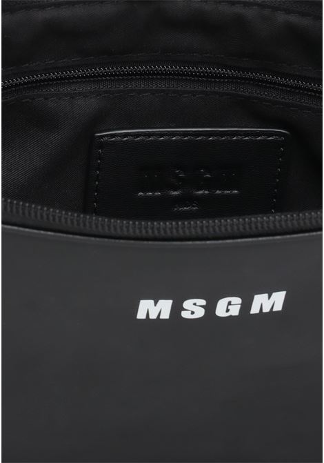 Borsa a tracolla nera da donna con logo MSGM | Borse | MS029348110