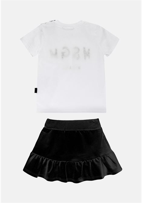 Two-tone baby outfit with logo print MSGM |  | MS029363001-01