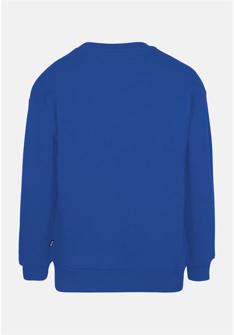 Blue crewneck sweatshirt for boy with logo print MSGM | MS029373120