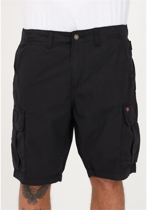 Shorts casual nero da uomo modello cargo NAPAPIJRI | Shorts | NP0A4GAM04110411