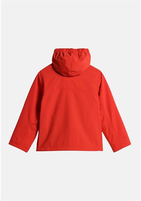 Red hooded jacket for boys with front pocket NAPAPIJRI | NP0A4GNBRR91RR91