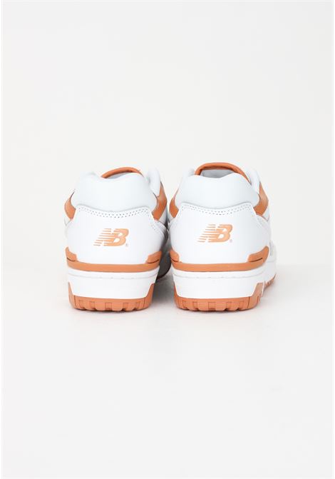 Sneakers casual 550 bianche per uomo e donna NEW BALANCE | Sneakers | BB550LSCWHITE/ORANGE