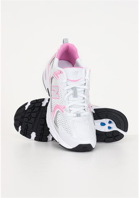 Sneakers sportive 530 bianche e rosa da donna NEW BALANCE | Sneakers | MR530BCWHITE