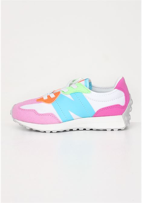 White 327 Bungee Lace casual sneakers for girls NEW BALANCE | Sneakers | PH327CHRASPBERRY