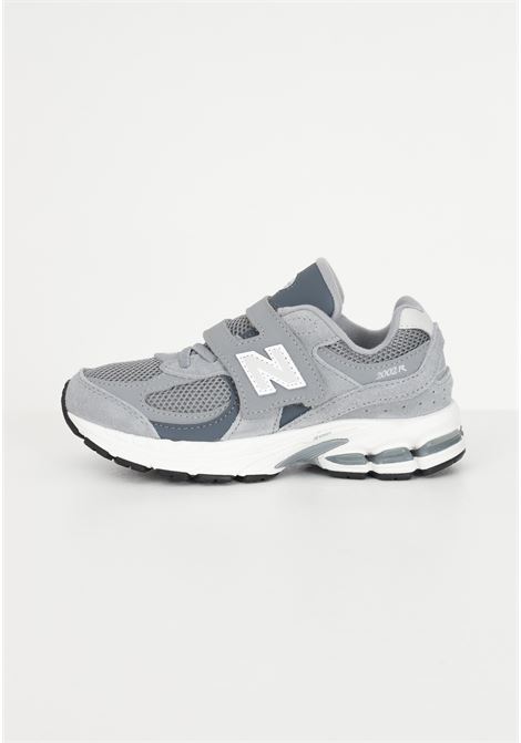 Sneakers casual grigia per bambina e bambino 2002 Hook & Loop NEW BALANCE | Sneakers | PV2002STSTEEL