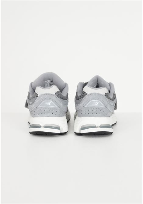 Gray casual sneakers for girls and boys 2002 Hook & Loop NEW BALANCE | Sneakers | PV2002STSTEEL