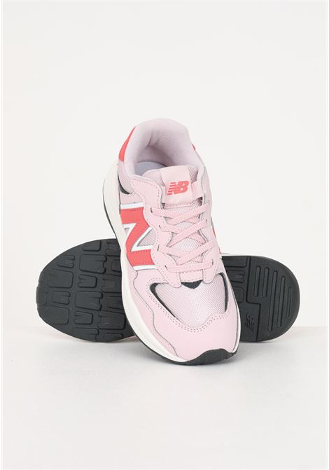 Sneakers casual rosa da bambina 57/40 NEW BALANCE | Sneakers | PV5740PDSTONE PINK