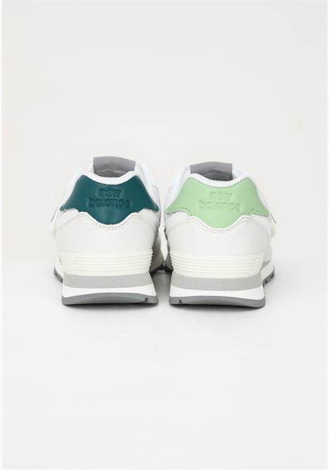 Sneakers casual bianche per bambino e bambina con talloni di colori differenti NEW BALANCE | Sneakers | PV574MW1REFLECTION