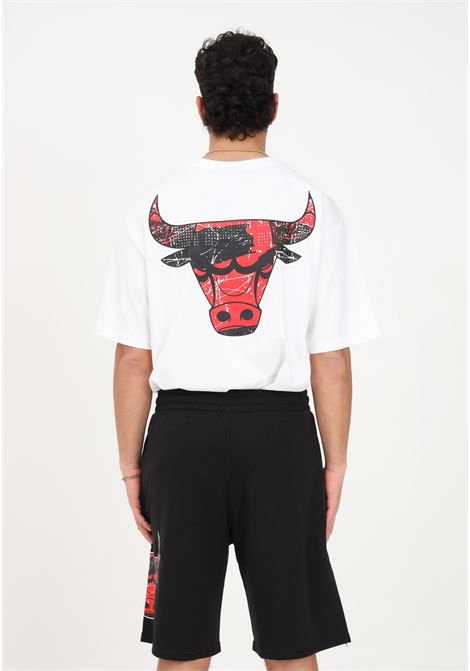 Men's black casual shorts with side Chicago Bulls print NEW ERA | Shorts | 60332213.