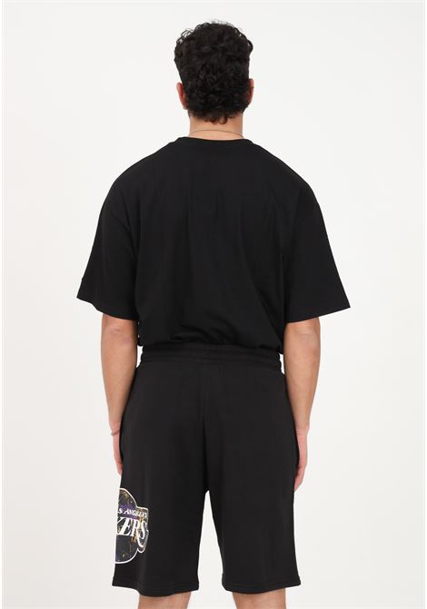 Men's black casual shorts with Lakers print NEW ERA | Shorts | 60332216.