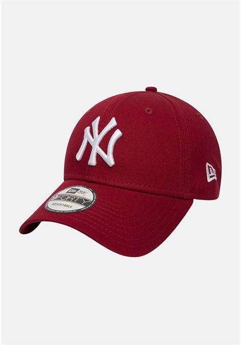 Berretto bordeaux per uomo e donna con ricamo logo Yankees NEW ERA | Cappelli | 80636012.