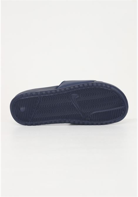 Blue unisex nike benassi jdi slippers with contrasting band NIKE | slipper | 343880403