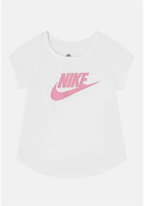 T-shirt sportiva bianca da bambina Futura Tee NIKE | T-shirt | 36F269001