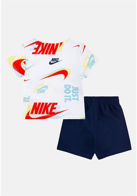 Two-tone baby boy outfit with t-shirt and shorts NIKE | 66K471U90