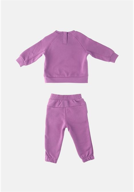 Lilac tracksuit for newborn with rubberized logo patch NIKE | Suit | 66K519P3R