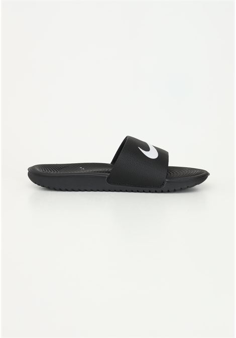 Black unisex nike kawa slide slippers NIKE | slipper | 819352001