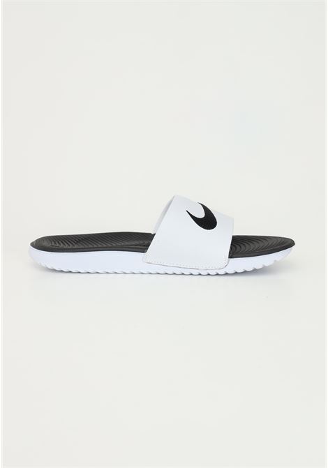 White unisex nike kawa slide slippers NIKE | slipper | 819352100